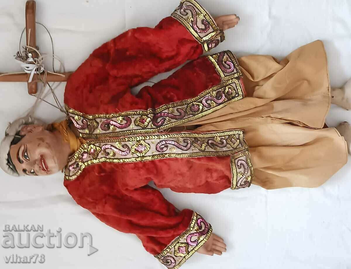 Много стара дървена театрална кукла - 6 Много стара дървена театрална кукла - 6