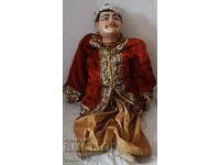 Very old wooden theater puppet