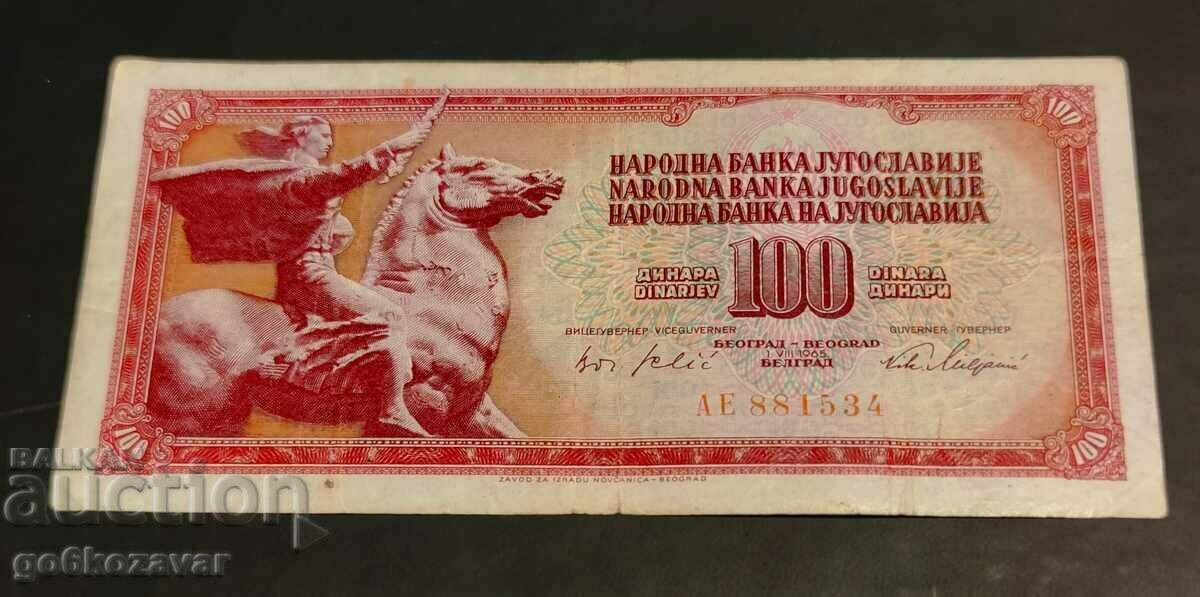 Γιουγκοσλαβία 100 δηνάρια 1965