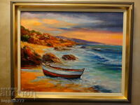 BZC!! painting oil canvas artist Dimitar Genev from the 1st century!!