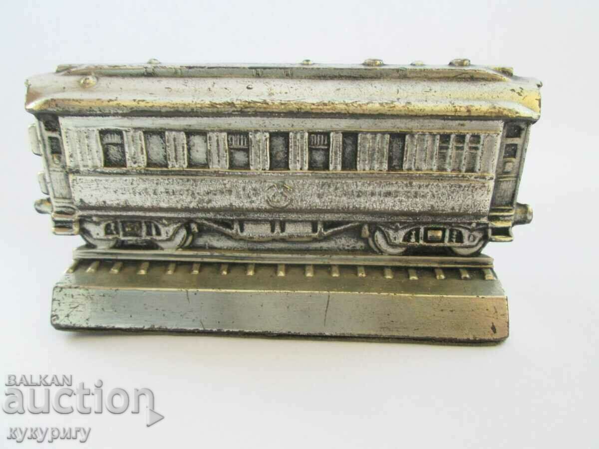 Old historical railway car model paperweight for PSV - 6 Old historical railway car model paperweight for PSV - 6