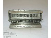 Old historical railway car model paperweight for PSV