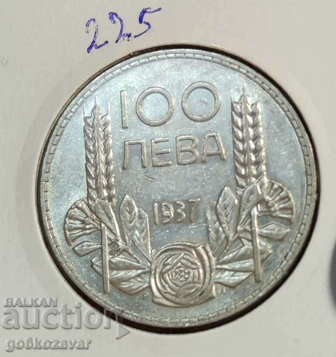 Bulgaria 100 BGN 1937 Argint.!