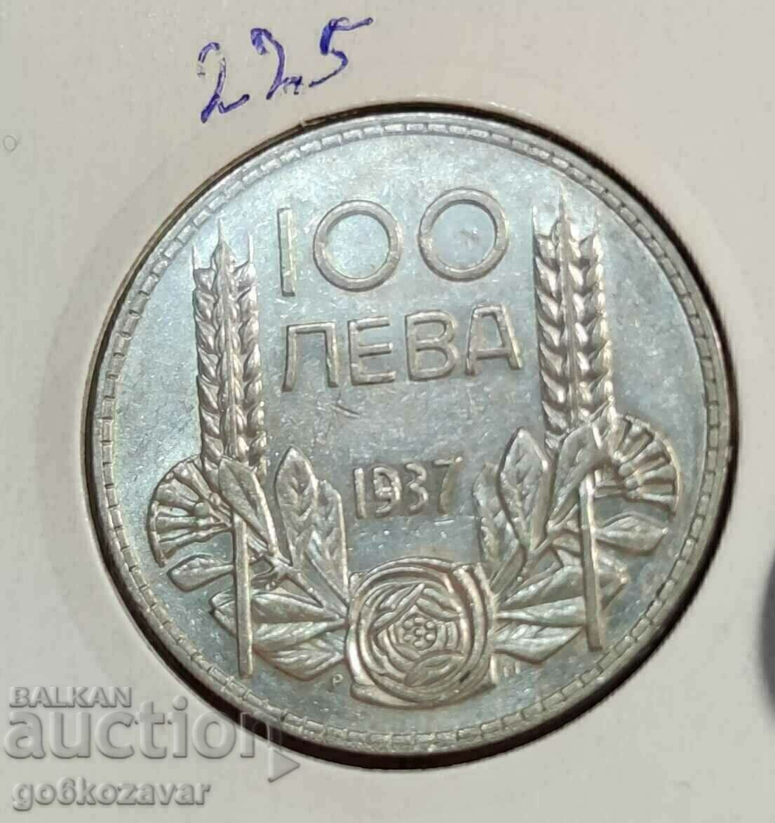 Βουλγαρία 100 BGN 1937 Ασήμι.!