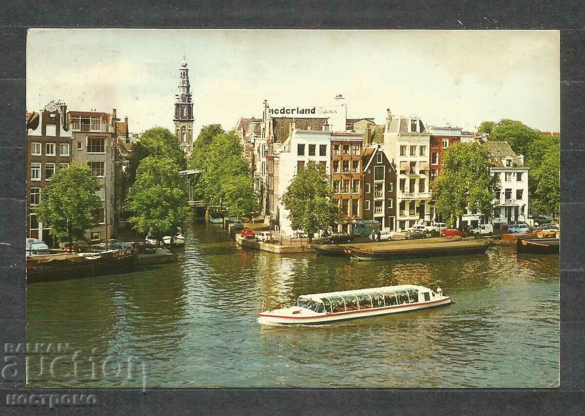 Amsterdam - traveled Nederland Old Post card - A 1403