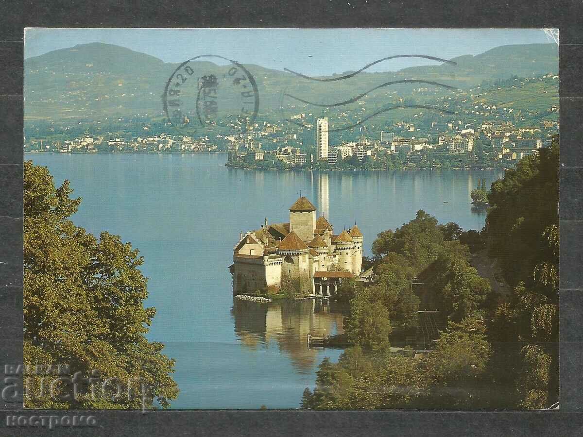 Montreux - traveled SWITZERLAND Old Post card - A 1405