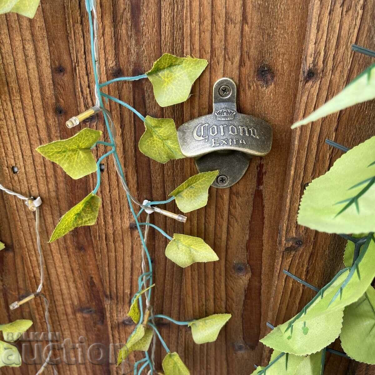 Licitație Deschidetor de bere metalic Corona Extra pentru sticle de bar de perete