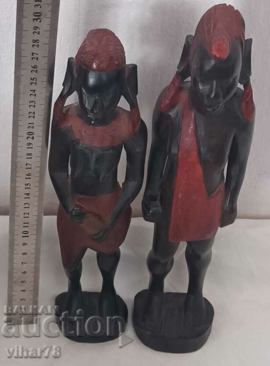 Lot of two wooden figures with price 149.99 BGN | € 76.69