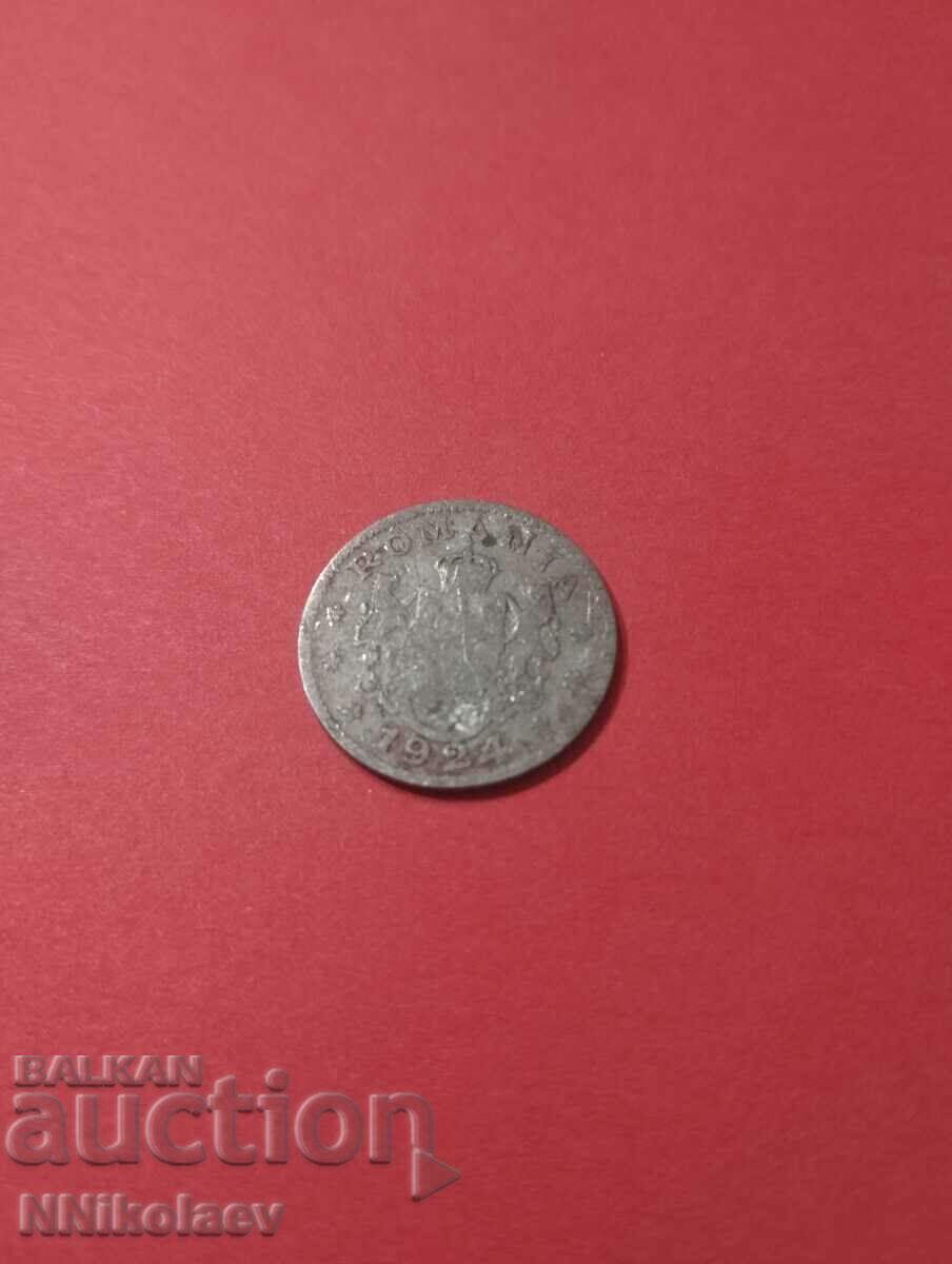 Auction Romania 1 lei 1924 Auction Romania 1 lei 1924