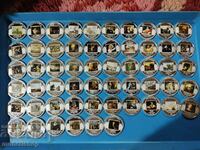 Collection of 56 pcs. modern medals