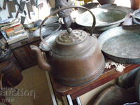 old large copper teapot 22/15 cm., very massive