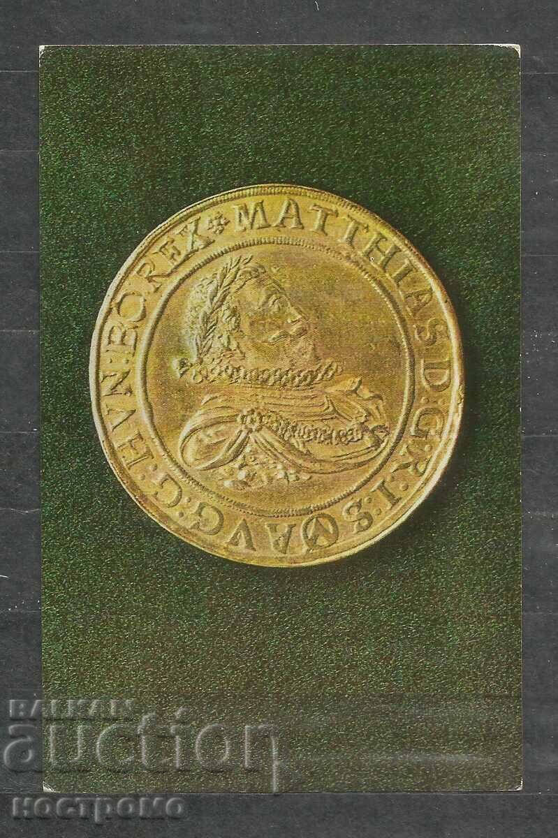 10 ducats 1614 gold coin - RUSSIA Old Post card - A 1409