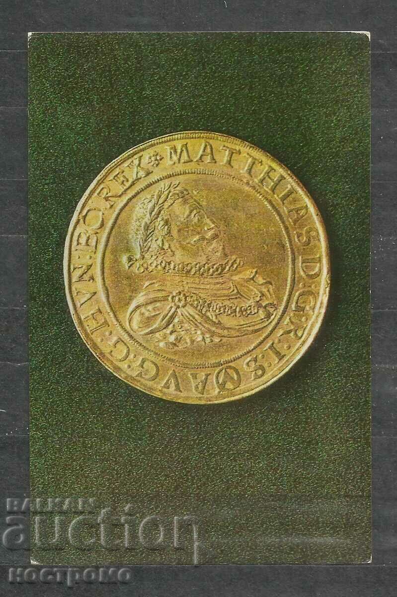 10 ducats 1614  gold coin - RUSSIA  Old Post card   - A 1409