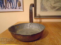 Old copper pan 24/7 cm.