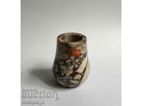 Стара модернистична ръчно изработена ваза от мрамор-1960/70