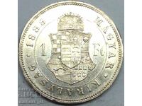 Hungary 1 forint 1883 Franz Joseph silver