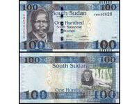 ❤️ ⭐ Νότιο Σουδάν 2019 100 λίρες UNC νέο ⭐ ❤️