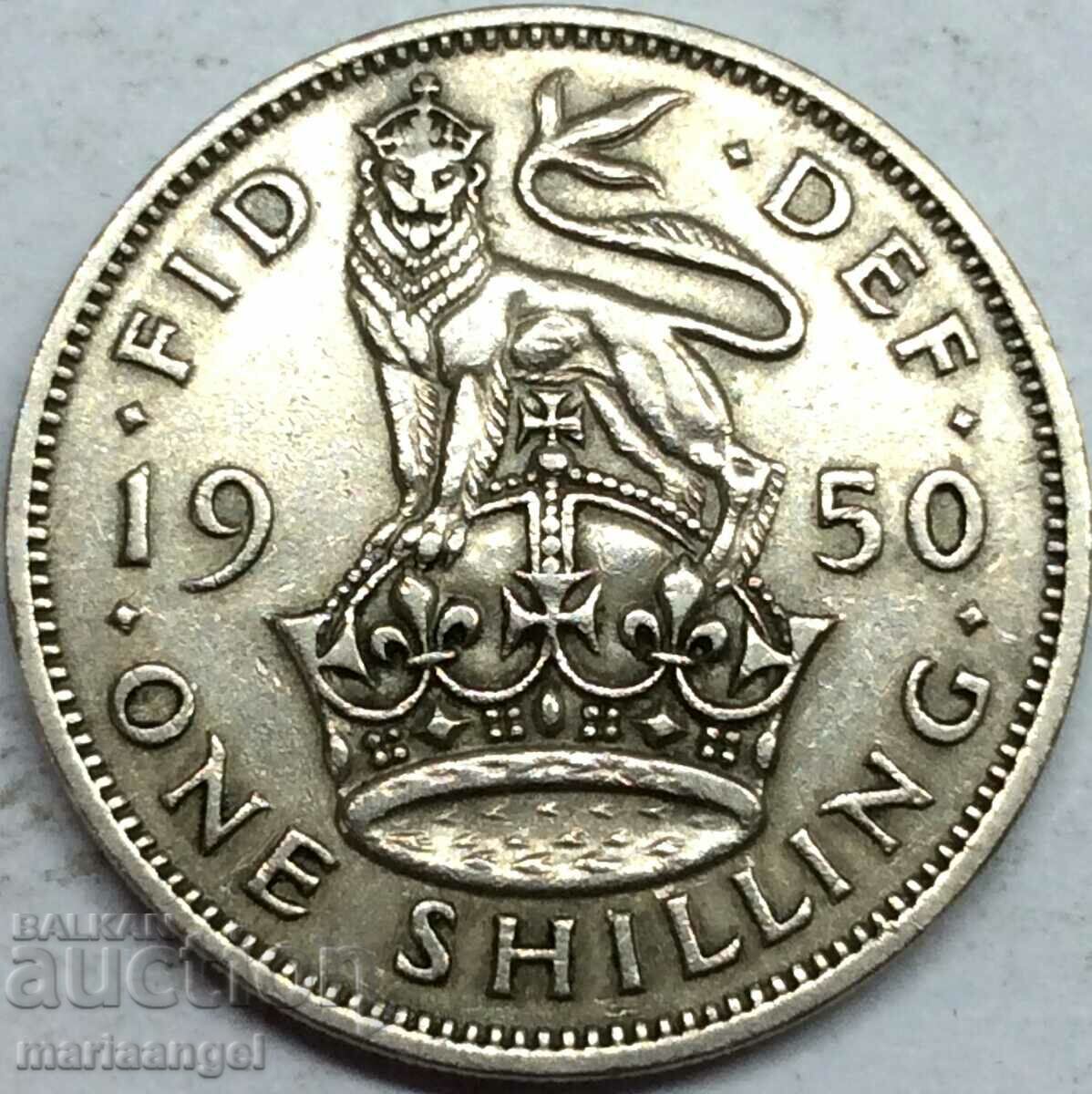Marea Britanie 1 șiling 1950 George VI