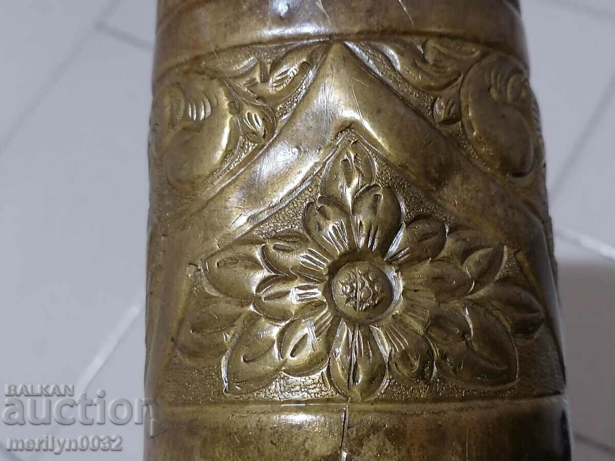 Delivery of Old shell casing WW2 trench craft vase, cannon Delivery of Old shell casing WW2 trench craft vase, cannon