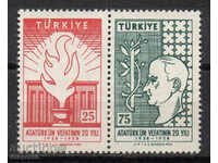 1958 Turkey. 20 years since the death of Kemal Atatürk.