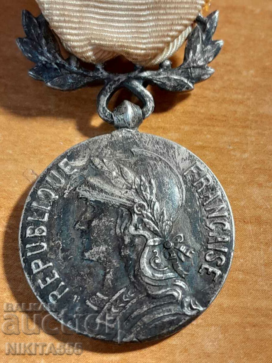 French colonial silver medal XIX century - 6 French colonial silver medal XIX century - 6