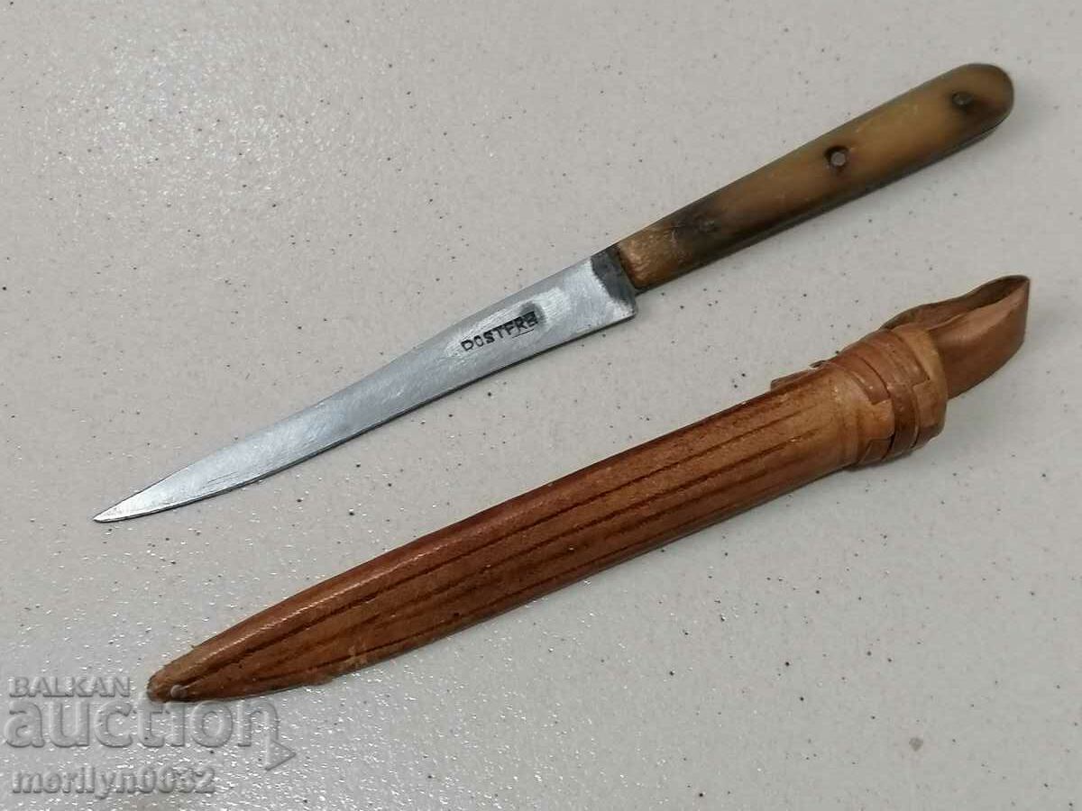 Auction An old knife, a knife with a bone blade, 1930s Auction An old knife, a knife with a bone blade, 1930s