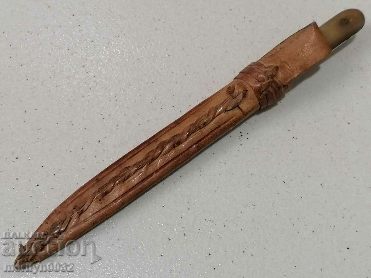 An old knife, a knife with a bone blade, 1930s - 5 An old knife, a knife with a bone blade, 1930s - 5