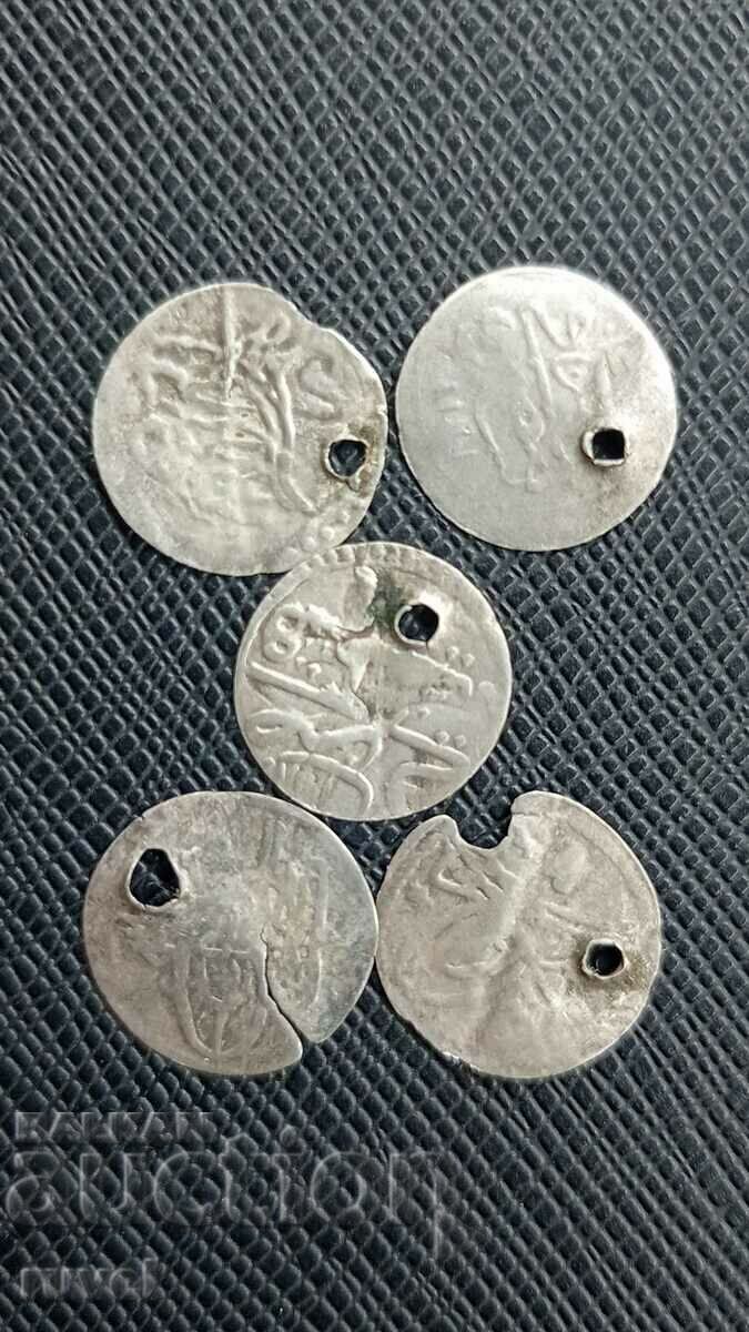 Coins, part of jewelry