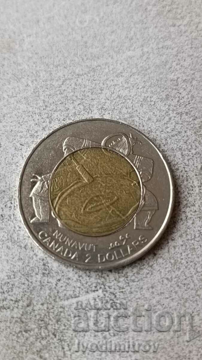 Канада 2 долара 1999 Основаването на Нунавут