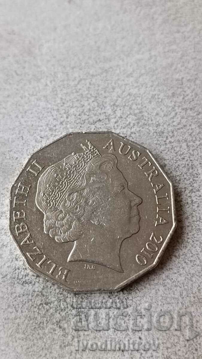 Australia 50 cents 2010 with price 2.15 BGN | € 1.10