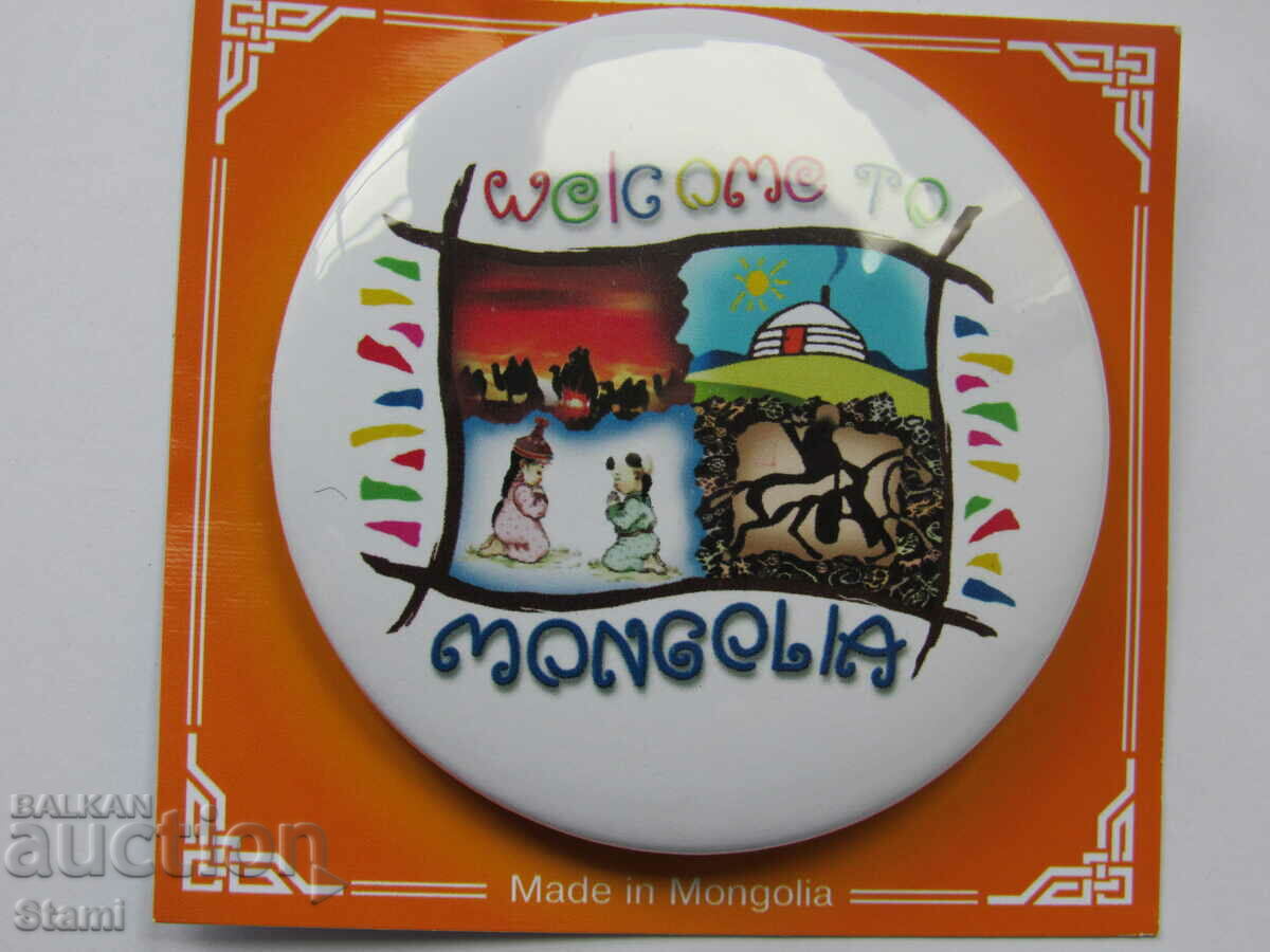 Auction Metal badge - Mongolia Auction Metal badge - Mongolia