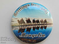 Metal badge - Mongolia