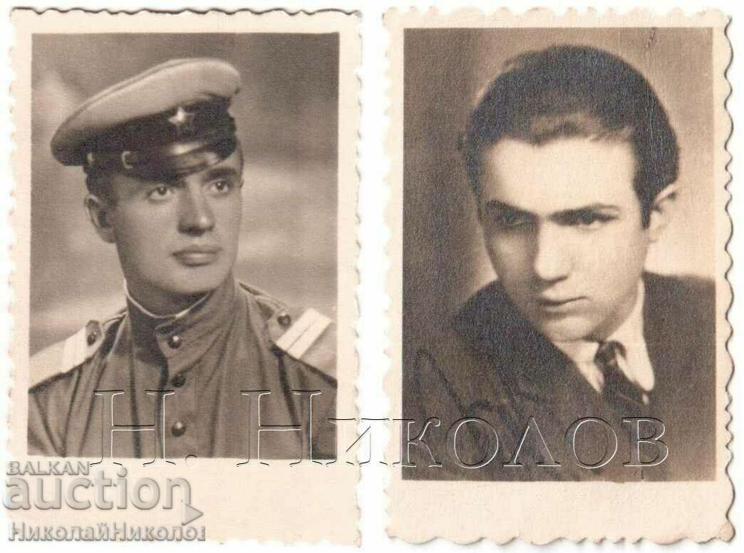 2x OLD PASSPORT PHOTOS KAZANLUK MILITARY PHOTO COLOMBIA G436