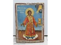 Bulgarian icon Saint Stephen mid 19th century ORIGINAL