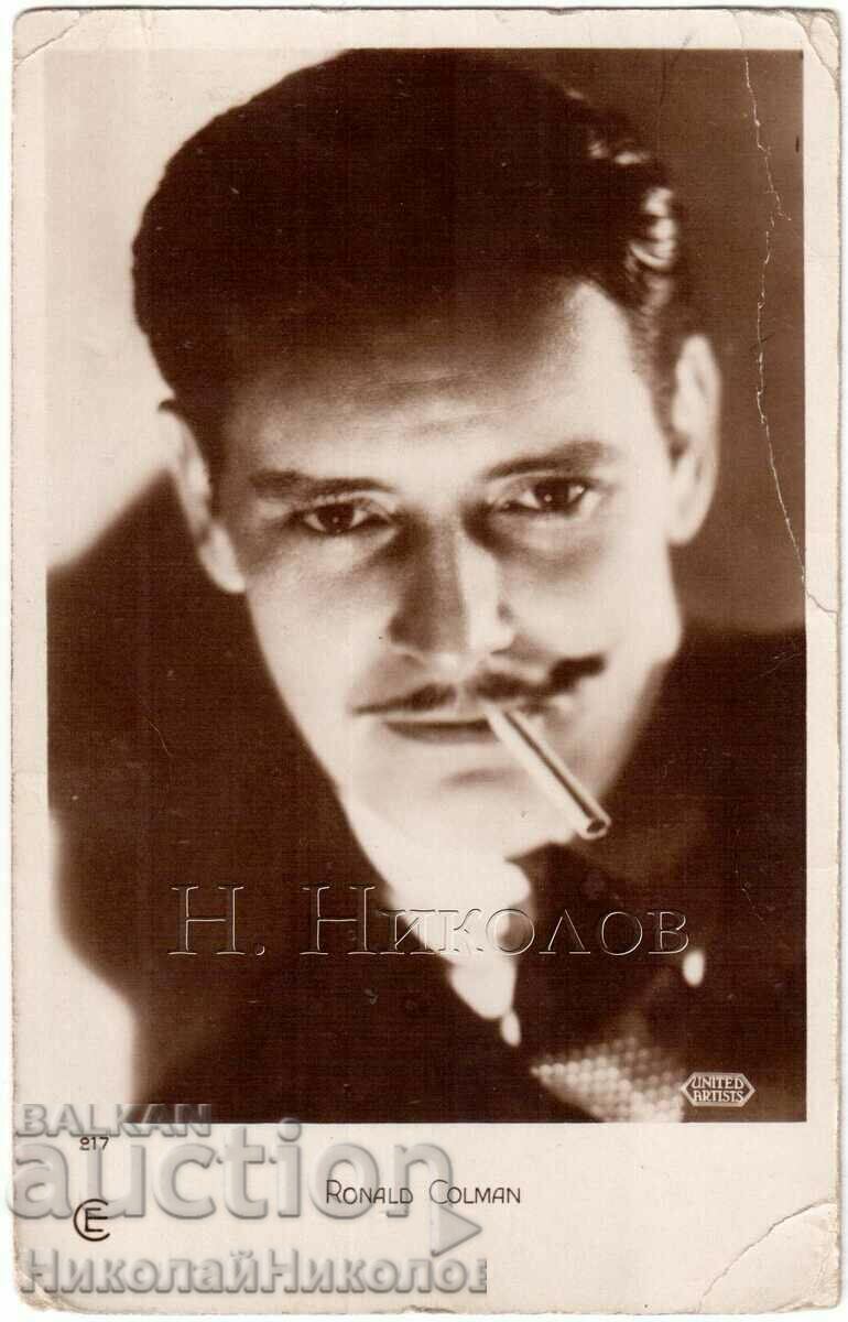 OLD CINEMA CARD FILM ACTOR ARTIST RONALD COLEMAN G470 OLD CINEMA CARD FILM ACTOR ARTIST RONALD COLEMAN G470