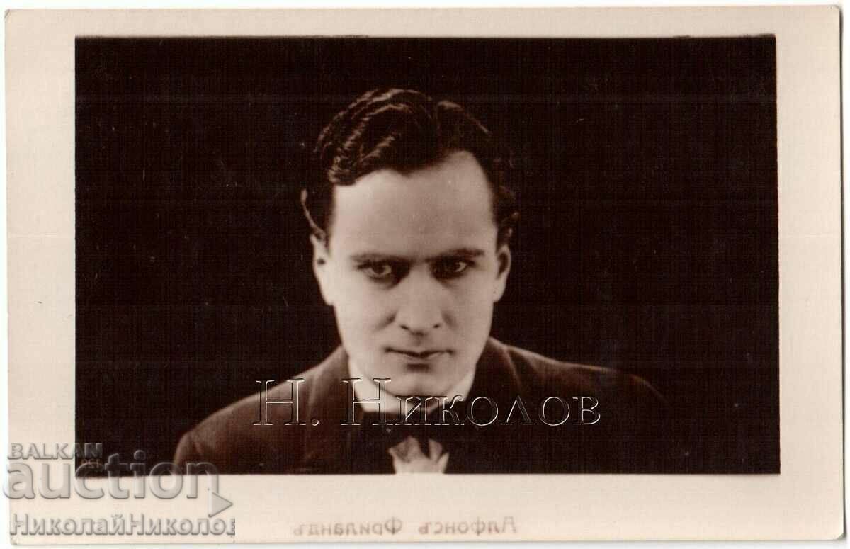 CARTEA DE CINEMA VECHIA ACTOR DE FILM ALPHONSE FREELAND G471
