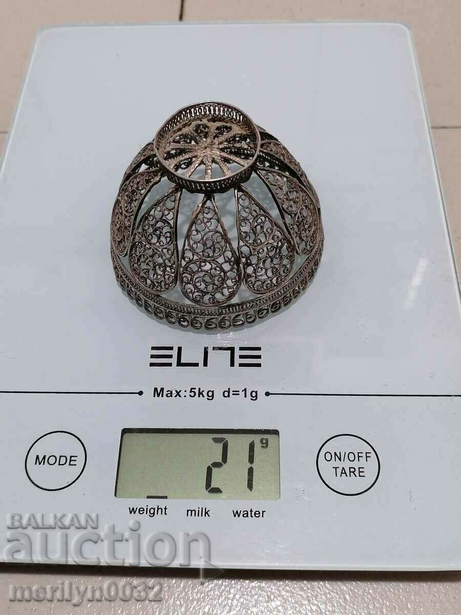 Vladishki Easter egg dish filigree silver 19th century with price 199.00 BGN | € 101.75 Vladishki Easter egg dish filigree silver 19th century with price 199.00 BGN | € 101.75