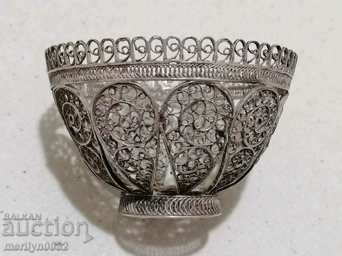 Vladishki Easter egg dish filigree silver 19th century - 7 Vladishki Easter egg dish filigree silver 19th century - 7
