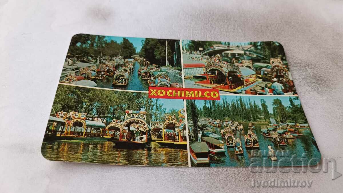 Καρτ ποστάλ Xochimilco Κολάζ