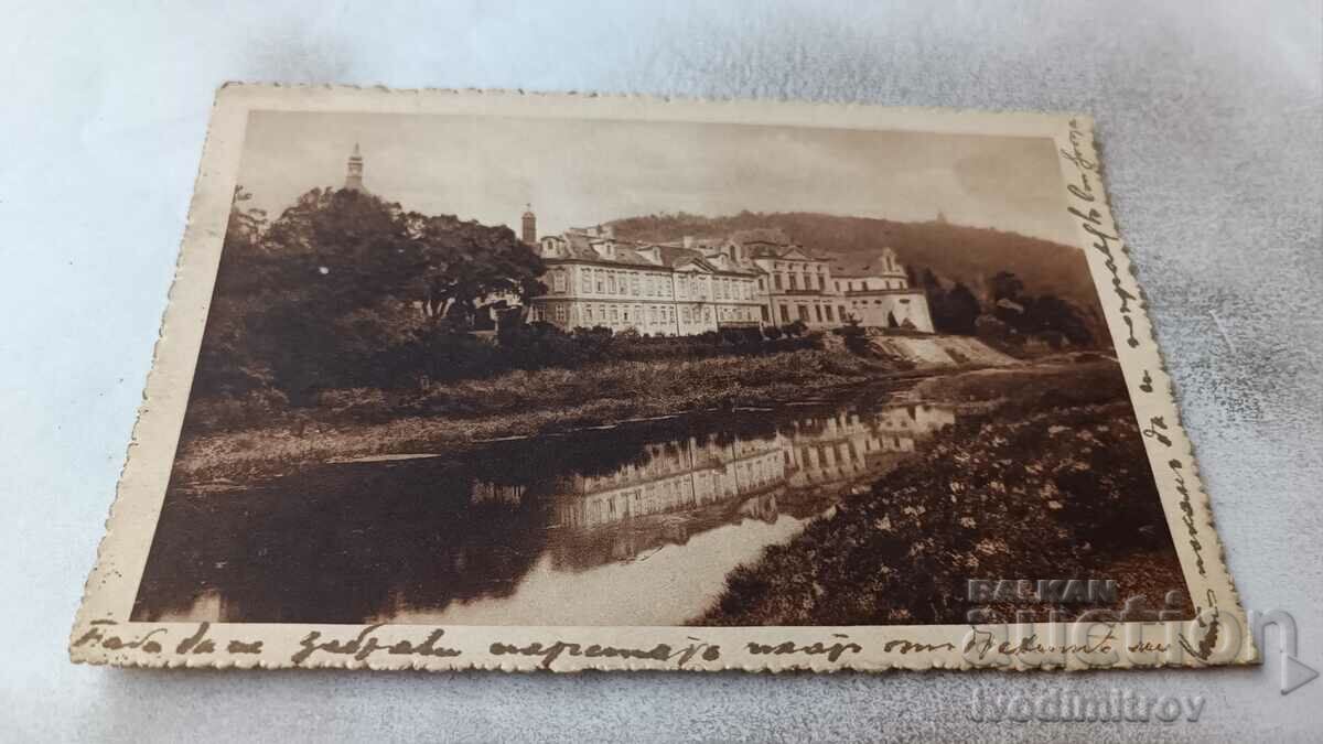 Postcard Praha Zbraslaw Zamek 1927