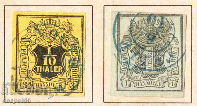 Delivery of 1859-1868. Germany (Baden, Hanover). Coats of arms. Delivery of 1859-1868. Germany (Baden, Hanover). Coats of arms.