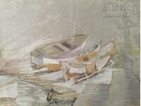 Picture, boats, art. Svetlin Velinov