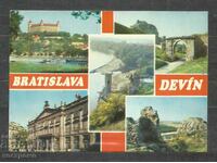 Bratislava - carte poștală veche a călătoriei CSSR - A 1507