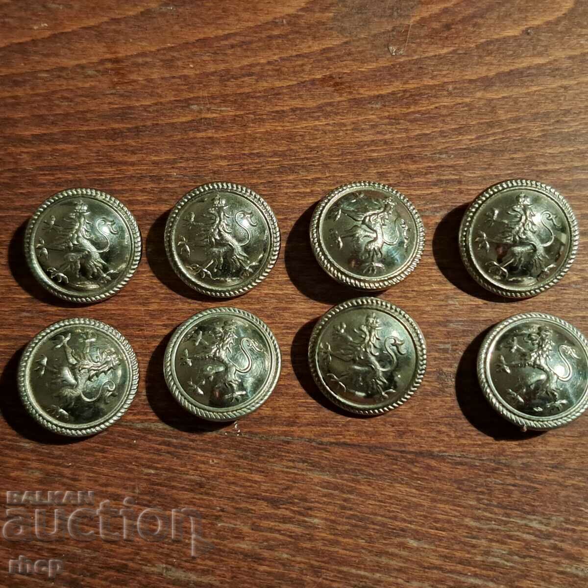 Царски копчета кавалерия за униформа Царство България