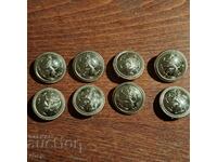 Царски копчета кавалерия за униформа Царство България
