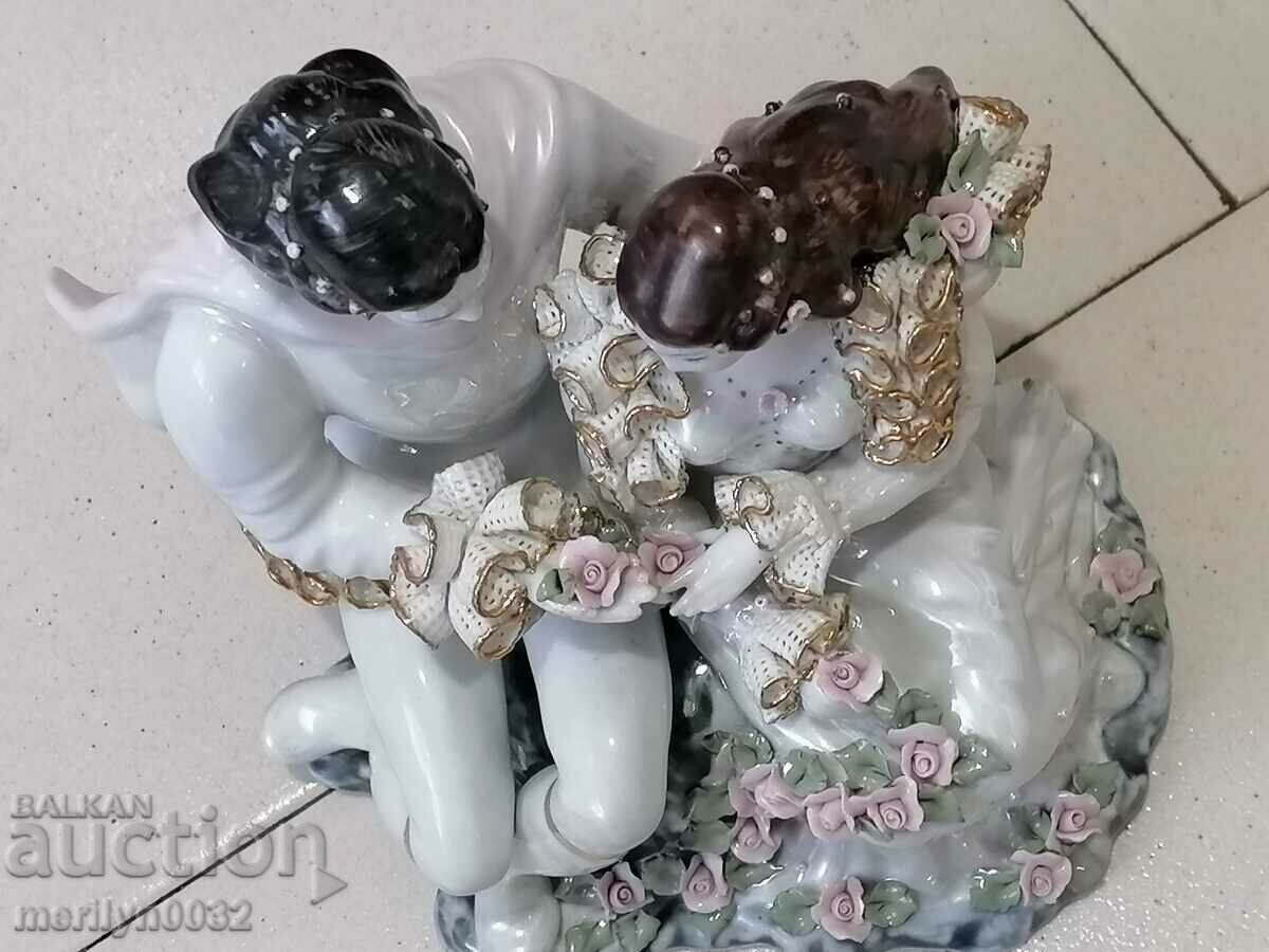 Porcelain figure 21 cm plastic statuette porcelain Romania - 5 Porcelain figure 21 cm plastic statuette porcelain Romania - 5