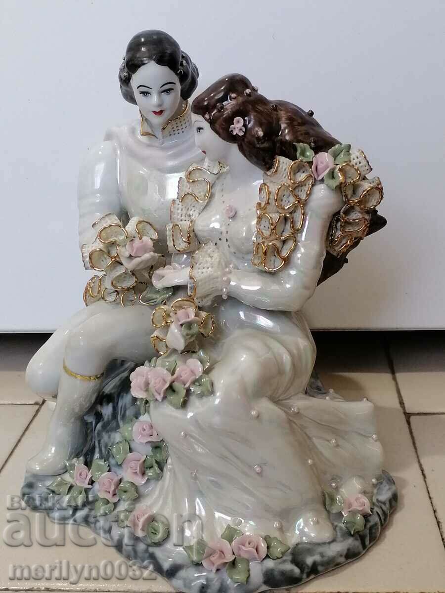 Porcelain figure 21 cm plastic statuette porcelain Romania - 6 Porcelain figure 21 cm plastic statuette porcelain Romania - 6