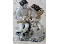 Porcelain figure 21 cm plastic statuette porcelain Romania