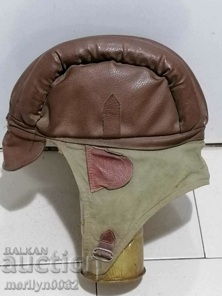 Casca moto din piele MIA 50s NRB