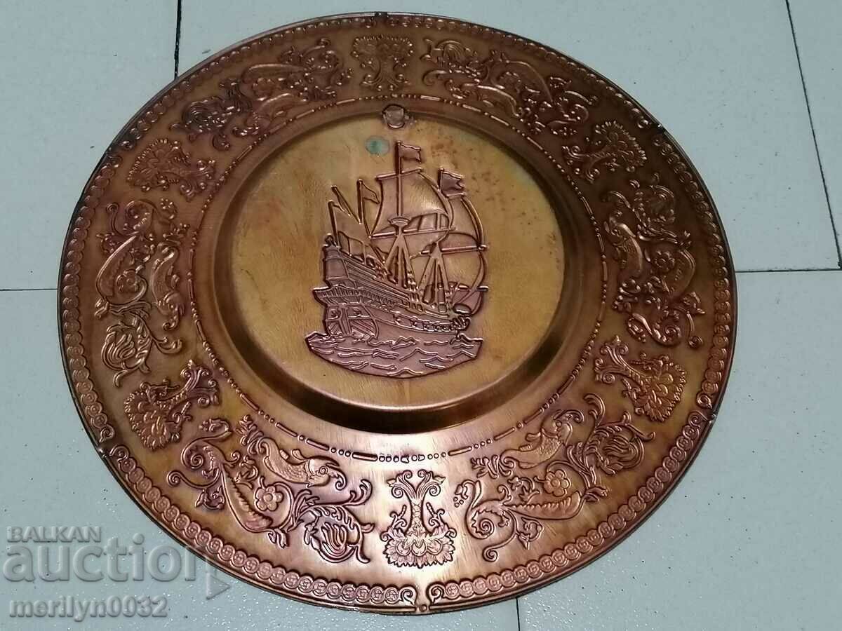 Delivery of Decorative copper plate for wall sahan, copper, panica tray Delivery of Decorative copper plate for wall sahan, copper, panica tray